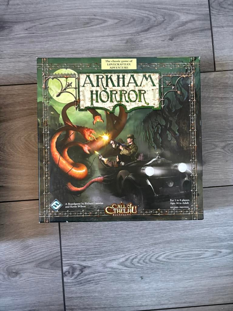 Arkham Horror Bordspel, Hobby en Vrije tijd, Gezelschapsspellen | Bordspellen, Ophalen of Verzenden, Zo goed als nieuw