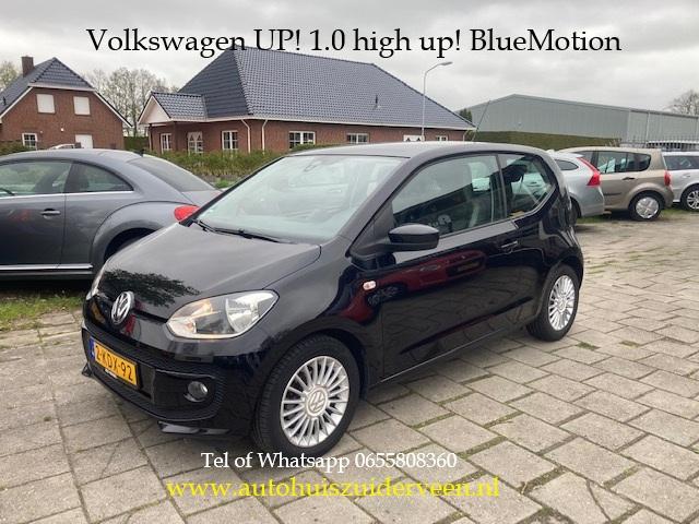VOLKSWAGEN Up! 1.0 60PK 3D BMT High up! Navi Airco, Auto's, Euro 5, Stof, Gebruikt, Up!