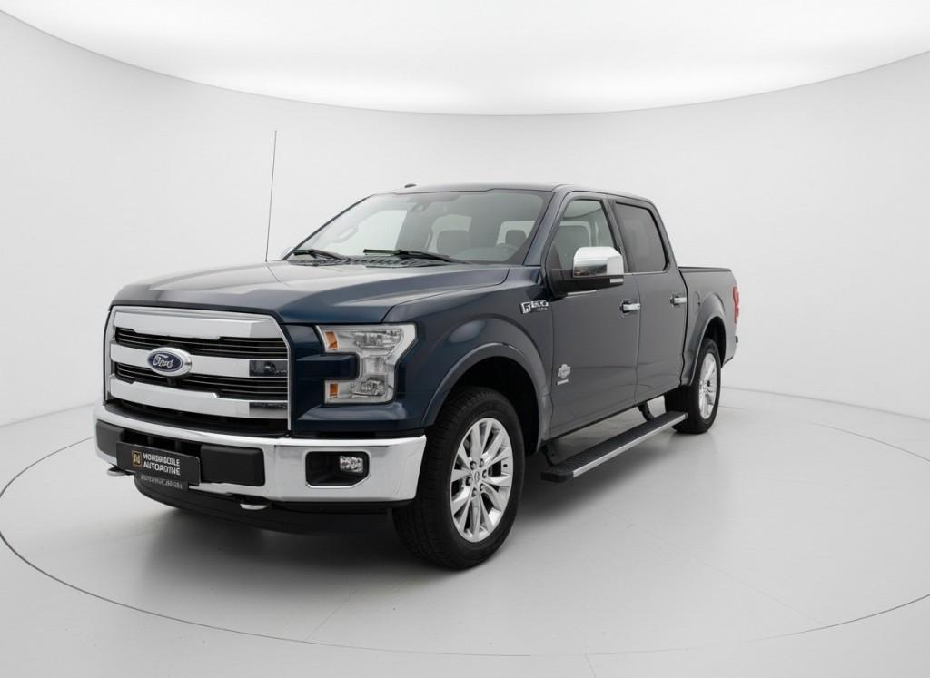 Ford F 150 3.5 V6 ECOBOOST SUPERCREW. TREKHAAK, 4WD, DUBBELE, Auto's, Automaat, 2378 kg, 3500 cc, Blauw