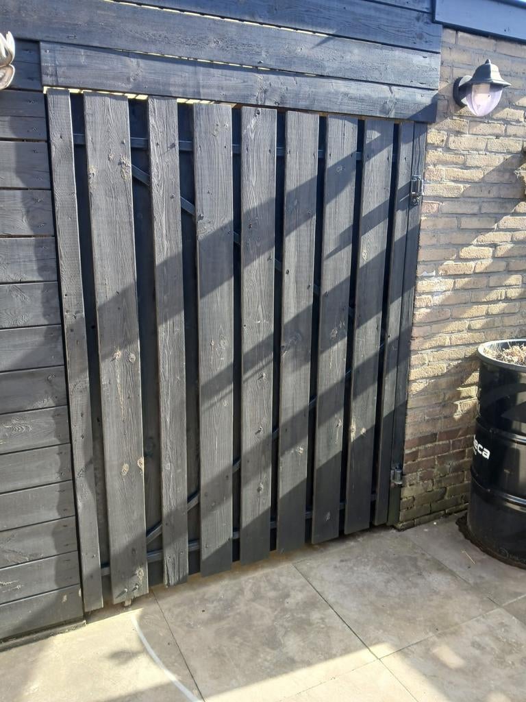Poort / tuindeur deur, Tuin en Terras, Schuttingen, Ophalen, Hout, Minder dan 3 meter, 1 tot 2 meter