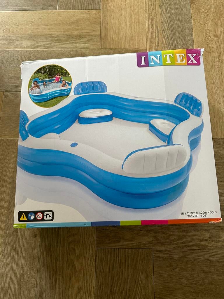 Z.G.A.N. zwembad Intex 1 keer gebruikt, Ophalen, Minder dan 80 cm, Opzetzwembad, Rechthoekig