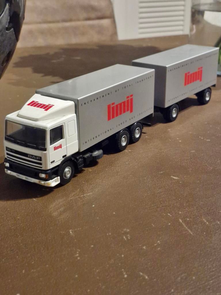 DAF 95 Limij vrachtwagen met aanhanger, Ophalen of Verzenden