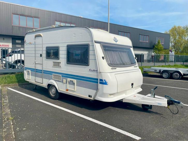 Caravan Hobby 400 uit 2001, Caravans en Kamperen, Caravans, Particulier, tot en met 5, 750 - 1000 kg, Treinzit, Hobby, Omvormbare zithoek