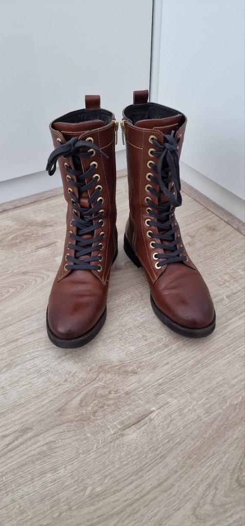 Bruine Mexx veterlaarzen - Maat 39, Hoge laarzen, Mexx, Bruin, Ophalen of Verzenden