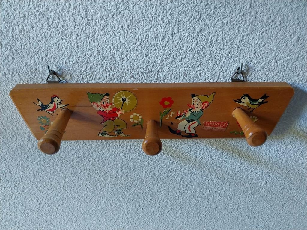 Antieke kinderkapstok Simplex, Ophalen, Gebruikt, Hout, Kinderkapstok