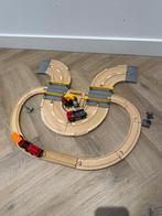 ZGAN Brio houten trein auto baan set met kraan 33208 vintage, Ophalen of Verzenden, Zo goed als nieuw