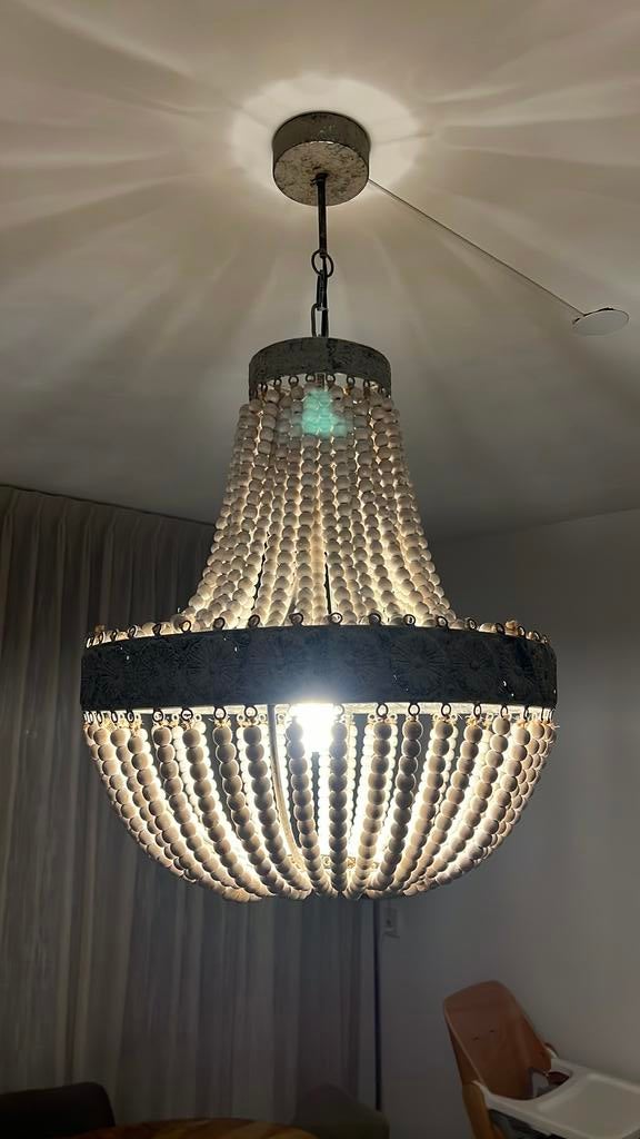 Living & Living Luna kralen hanglamp, Ophalen of Verzenden, Zo goed als nieuw