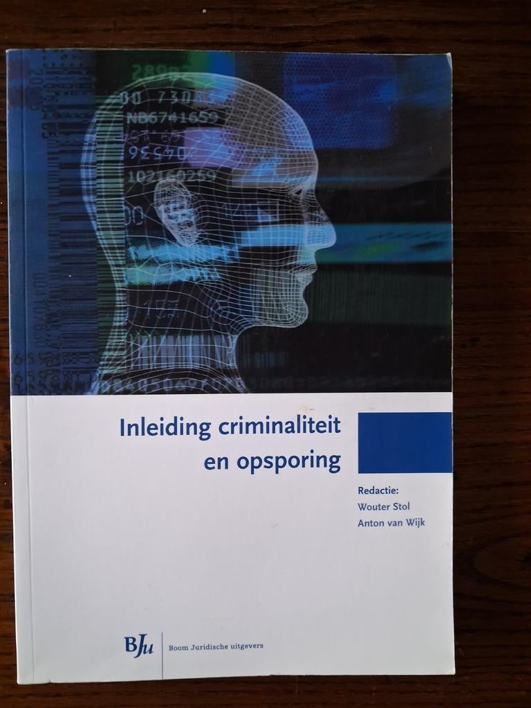 Inleiding criminaliteit en opsporing - Wouter Stol, Wouter Stol, Anton van Wijk (redactie), Zo goed als nieuw, Gamma, HBO