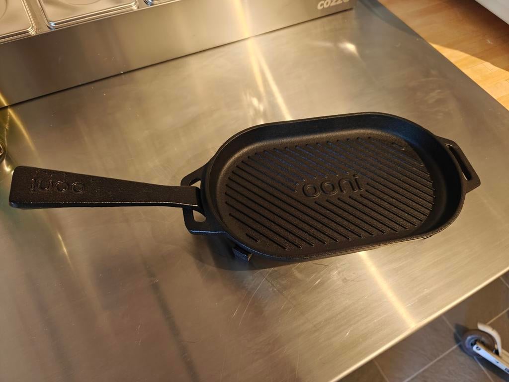 Nieuwe Gietijzeren ooni Grizzler Pan, Ophalen of Verzenden, Nieuw, Gietijzer, Koekenpan of Braadpan