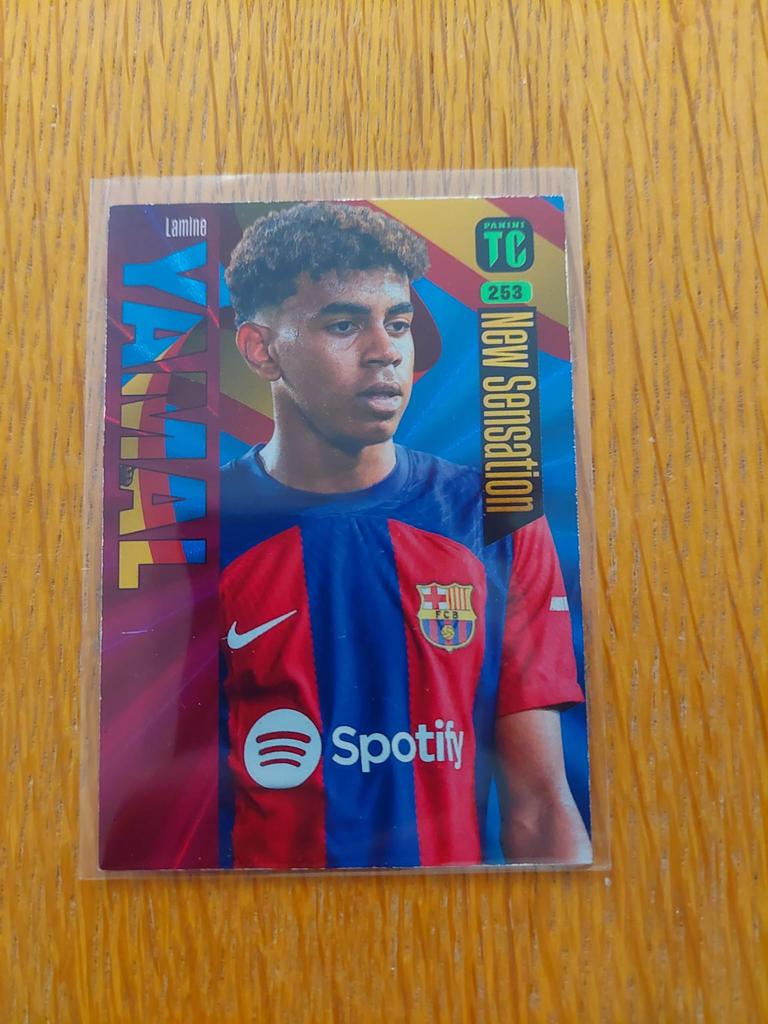 Lamine Yamal Rookie Card FC Barcelona Panini, Ophalen of Verzenden, Zo goed als nieuw, Plaatje