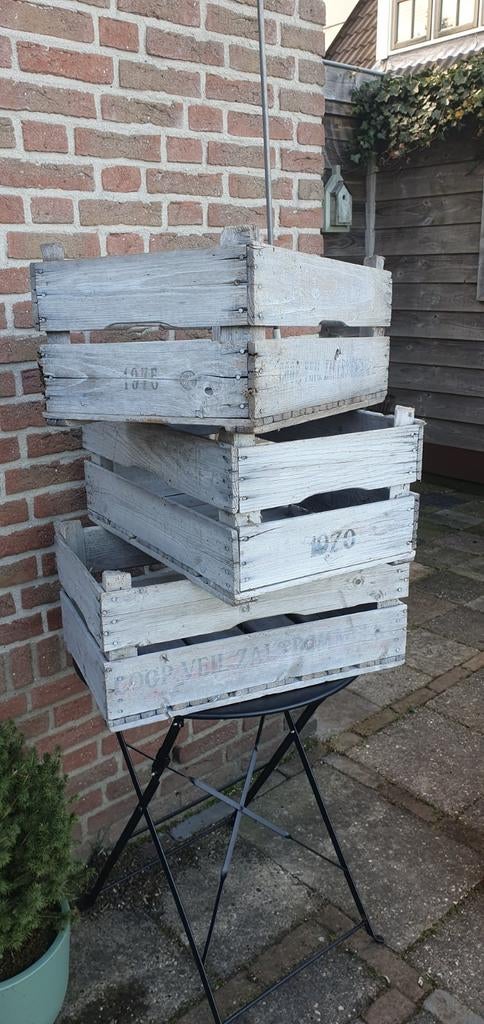 3 Vintage Veilingkisten - Decoratief en Praktisch, Huis en Inrichting, Woonaccessoires | Kisten, Ophalen, Minder dan 50 cm, Gebruikt