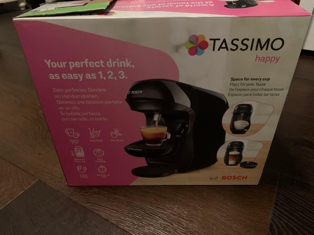 tassimo koffiemachine - nieuw in doos, Ophalen of Verzenden, 1 kopje, Koffiepads en cups, Afneembaar waterreservoir