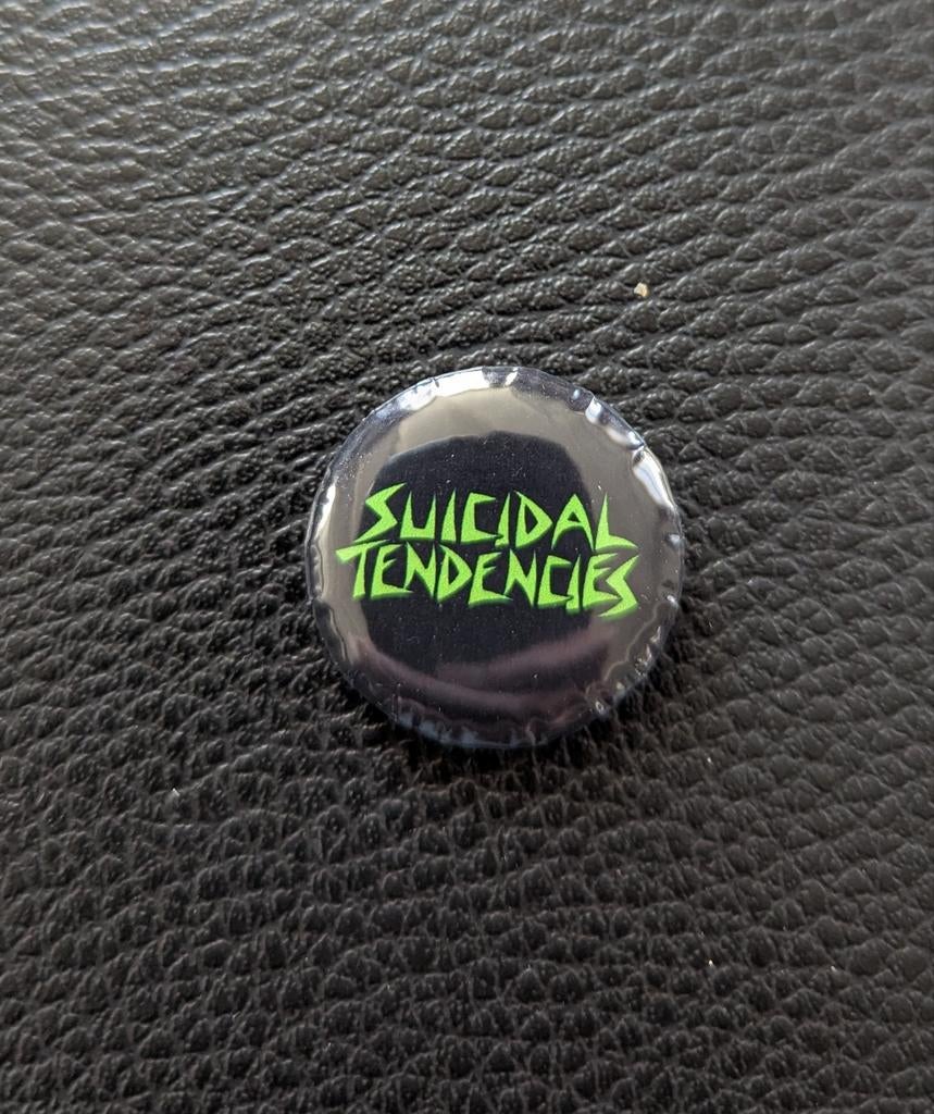 Suicidal Tendencies – 25 mm button – zwart, groen, Ophalen of Verzenden