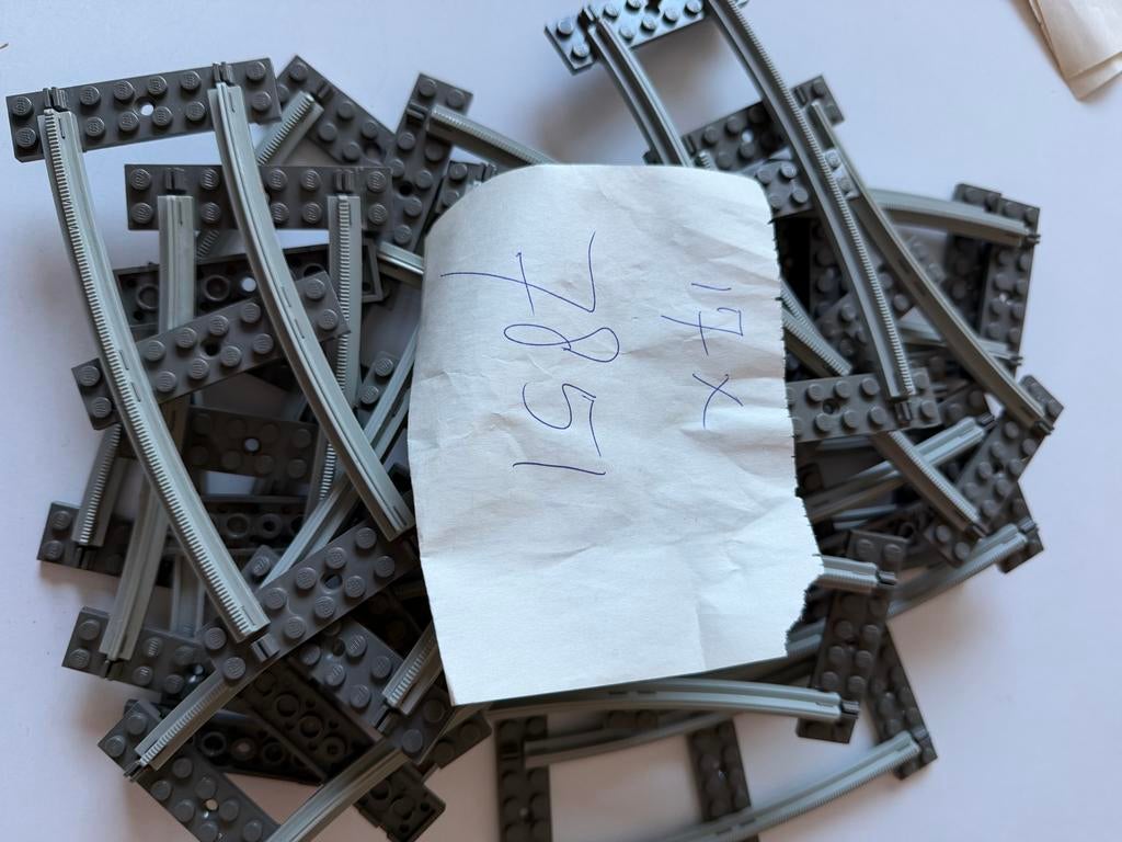Lego Treinrails en Power Supply Rail (7857, 3229b, 3230b), Kinderen en Baby's, Speelgoed | Duplo en Lego, Gebruikt, Overige thema's