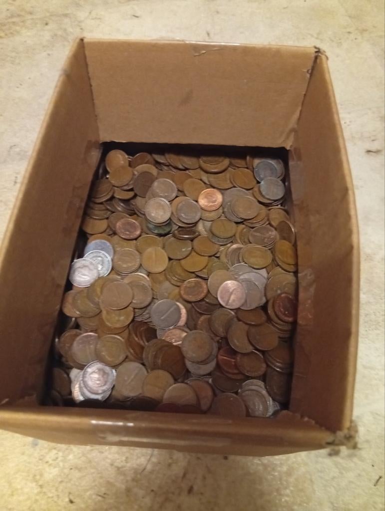 5 kilo Koningin Juliana centen 1948 - 1980 niet uitgezocht, Postzegels en Munten, Ophalen of Verzenden, Koningin Wilhelmina, Overige waardes