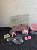 Hamsterkooi roze wit- inclusief toebehoren, Dieren en Toebehoren, Knaagdieren en Konijnen | Hokken en Kooien, Minder dan 60 cm