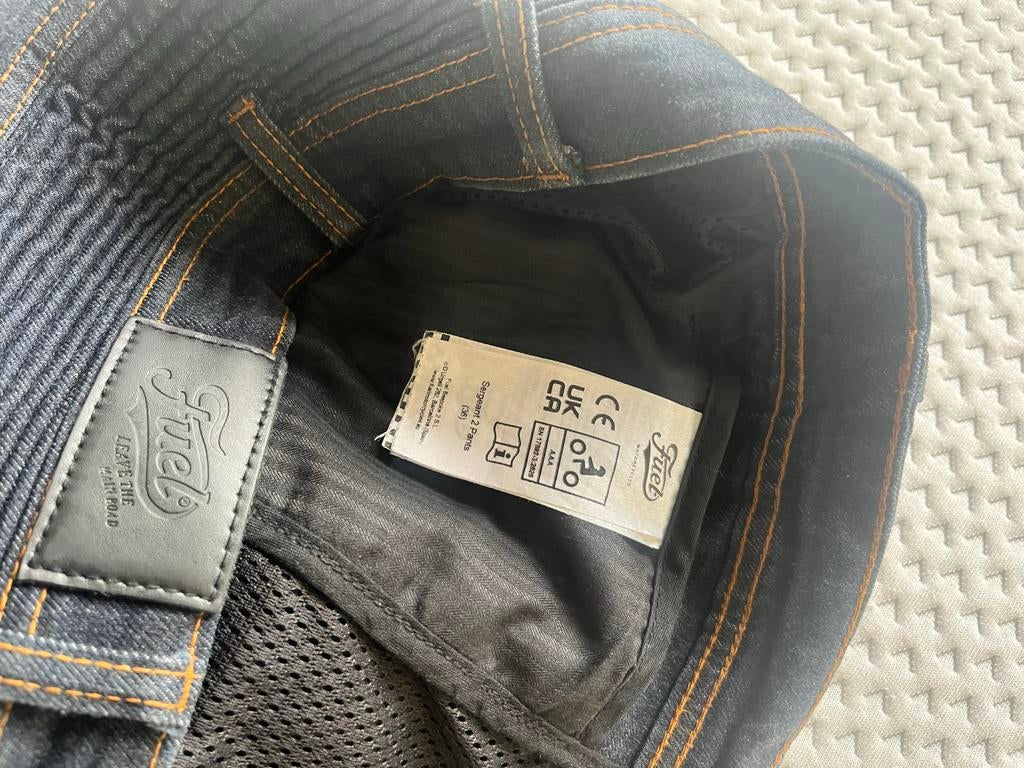 Retro Motorjeans - Stijlvol en Veilig op de Motor, Motoren, Ophalen of Verzenden, Tweedehands, Heren, Broek | textiel