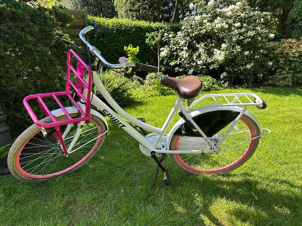 Spirit meisjesfiets 26 inch framehoogte 47cm, Terugtraprem, Gebruikt, Handrem, Spirit