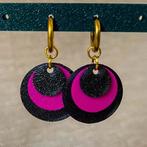 Oorbellen, creolen Fuchsia, 3D print, Overige materialen, Hangers, Nieuw, Ophalen of Verzenden