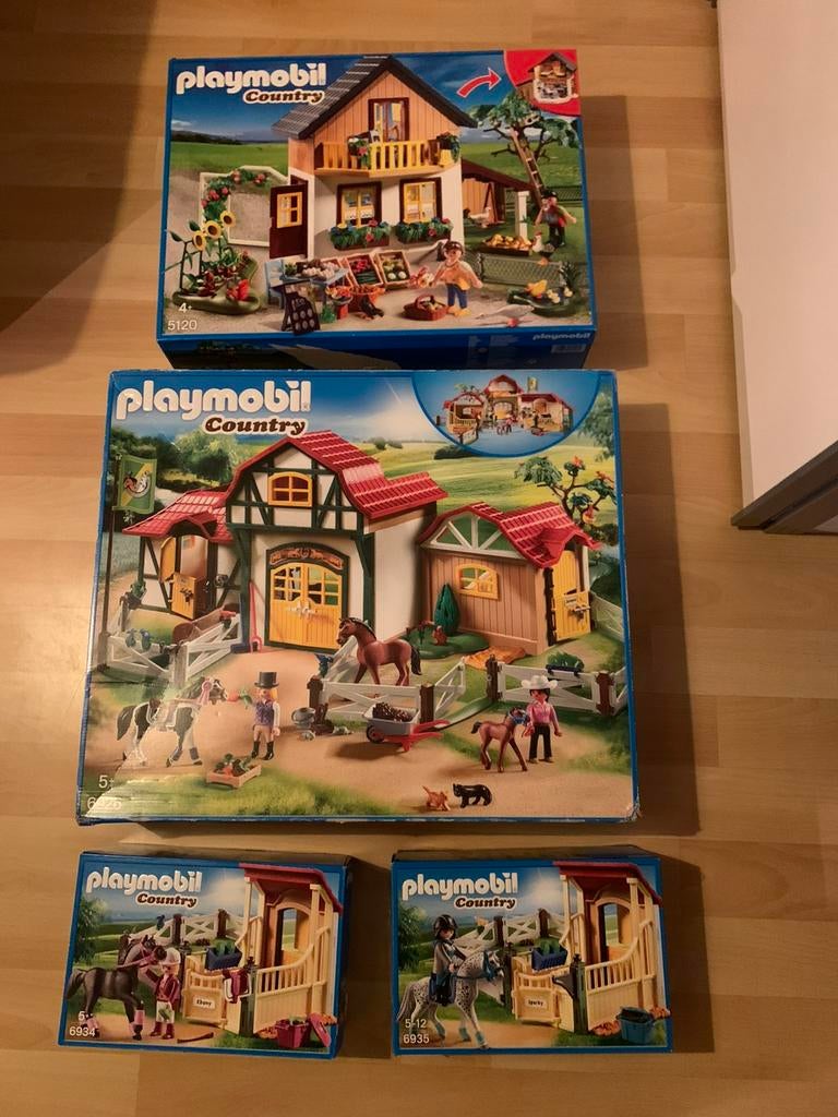 PLAYMOBIL COUNTRY HORSEFARM & BOERDERIJ MET UITBREIDING, Kinderen en Baby's, Speelgoed | Playmobil, Ophalen of Verzenden, Zo goed als nieuw