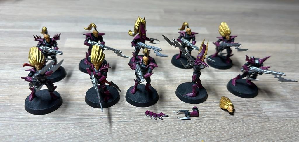 Warhammer Drukhari Dark Eldar Kabalite Warriors 10x, Hobby en Vrije tijd, Wargaming, Ophalen of Verzenden, Zo goed als nieuw, Warhammer