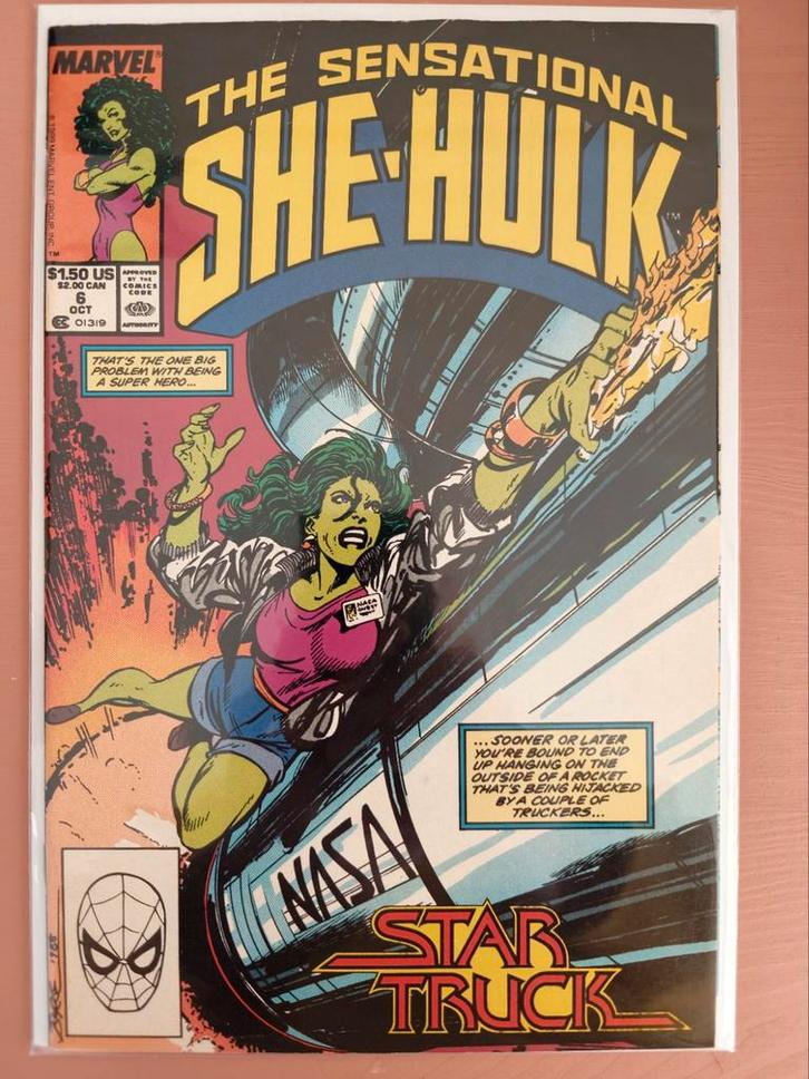 The Sensational She-Hulk #6 (1989), Boeken, Strips | Comics, Zo goed als nieuw, Eén comic, Amerika, Ophalen of Verzenden