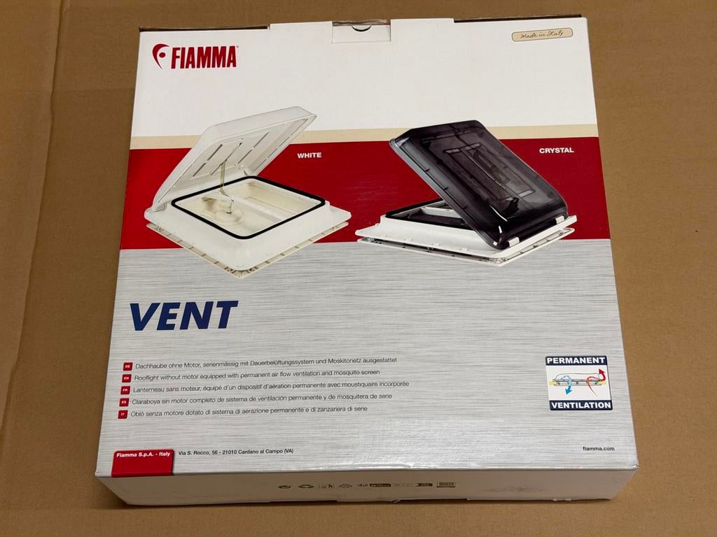 Nieuwe Fiamma Vent Dakluik Crystal en Wit, Ophalen of Verzenden, Nieuw