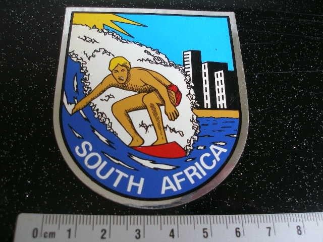 folie sticker south africa zuid afrika surfen surfer, Verzenden, Zo goed als nieuw, Sport