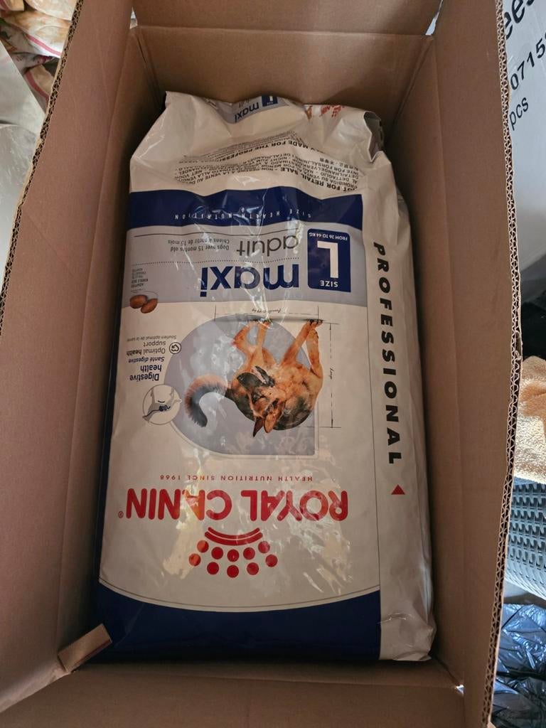 20kg dichte zak Royalcanin maxi adult hond, Ophalen, Hond