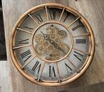 Radarklok met draaiende tandwielen, Ophalen, Zo goed als nieuw, Analoog, Wandklok