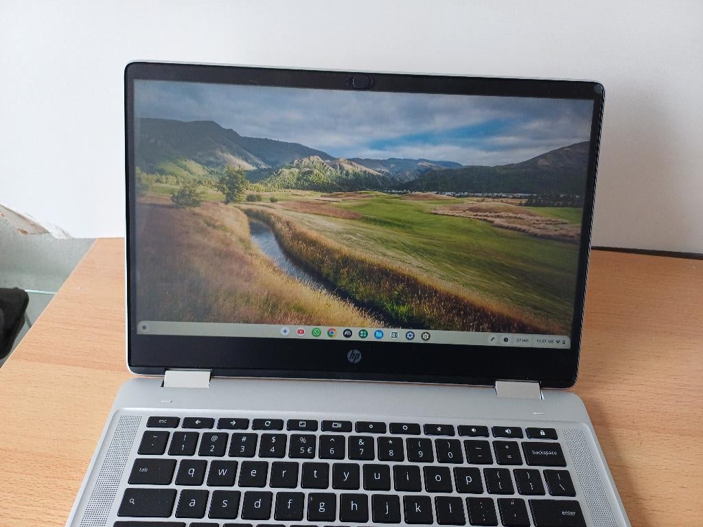 HP Chromebook x360 14" Touch  8GB/128GB Incl. Doos & Extra's, Qwerty, 8 GB, Touchscreen, Ophalen of Verzenden