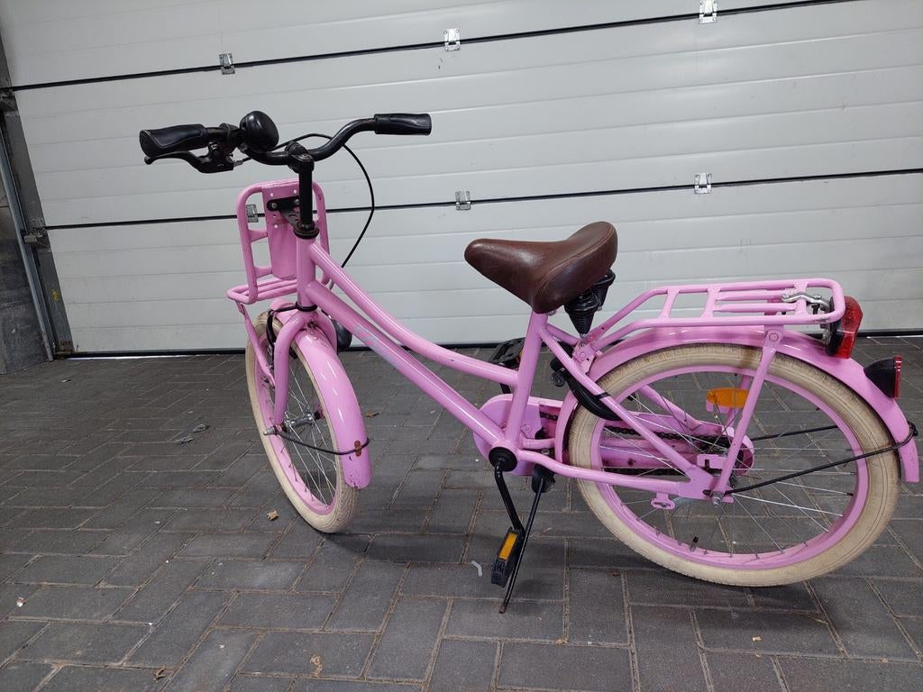 Roze meisjesfiets 20 inch, Fietsen en Brommers, Ophalen, Gebruikt, 20 inch, Handrem