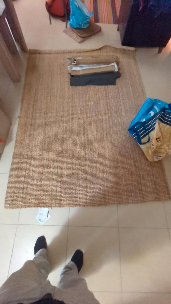 IKEA Lohals Vloerkleed - Jute - 160x230 cm, Huis en Inrichting, Stoffering | Tapijten en Kleden, Zo goed als nieuw, 150 tot 200 cm