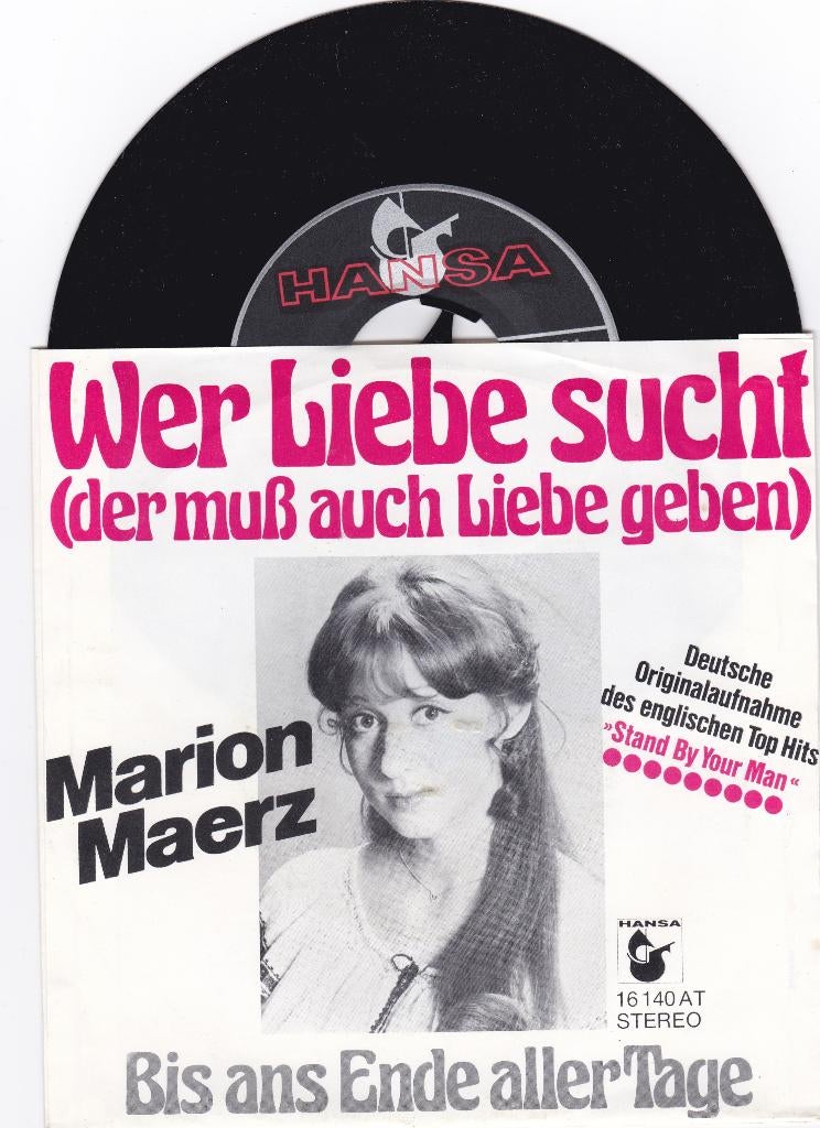 MARION MAERZ MOOIE SINGEL   NIEUWSTAAT, Ophalen of Verzenden, Zo goed als nieuw, Pop, Single