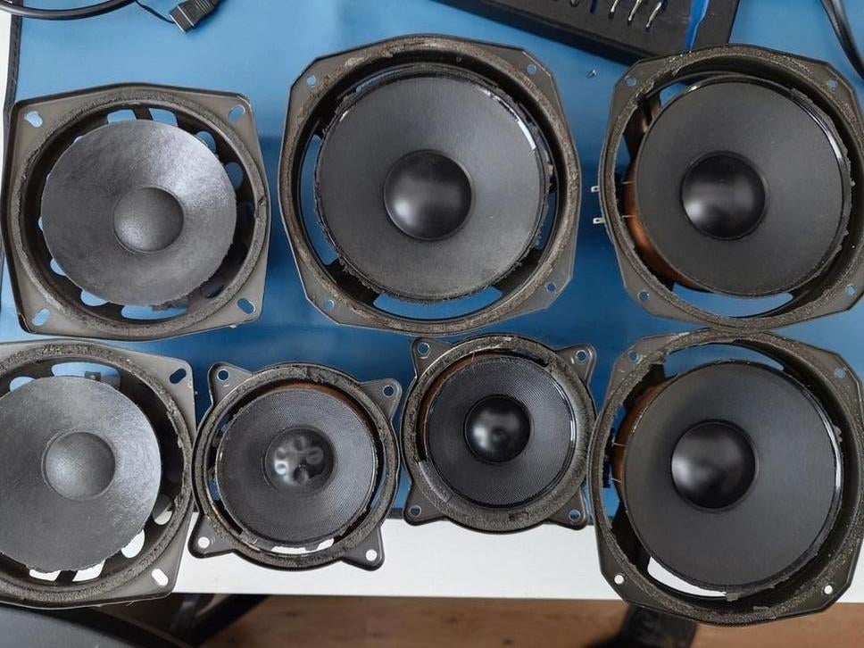 Philips FB800 serie units voor refoam, Audio, Tv en Foto, Luidsprekers, Gebruikt, Front, Rear of Stereo speakers, Minder dan 60 watt