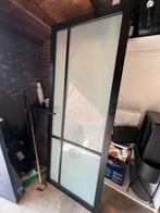 Stalen deur met glas - 203/78Modern en robuust, Gebruikt, 80 tot 100 cm, Binnendeur, Ophalen of Verzenden