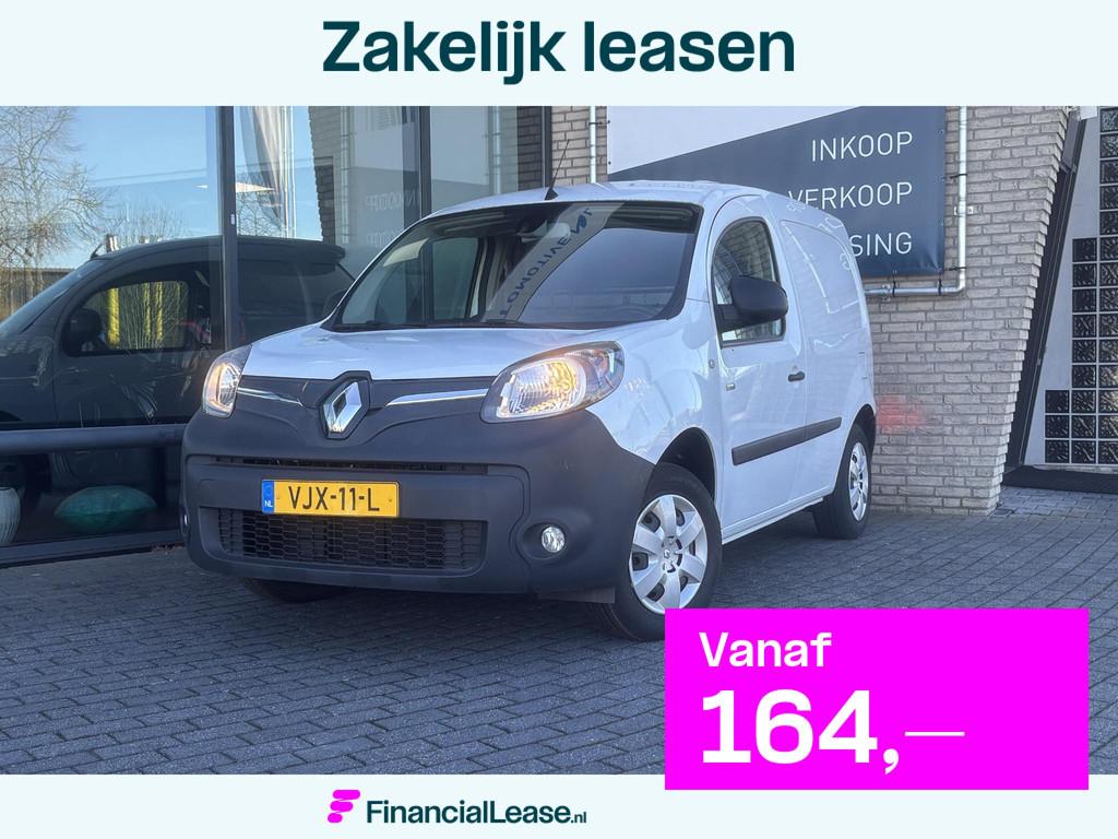 Renault Kangoo Z.E.*KOOPACCU*33 kWh*CRUISE*A/C*TEL*, Stof, Gebruikt, Wit, Origineel Nederlands