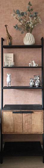 Wandkast, Ophalen, Teakhout, Zo goed als nieuw, Minder dan 150 cm