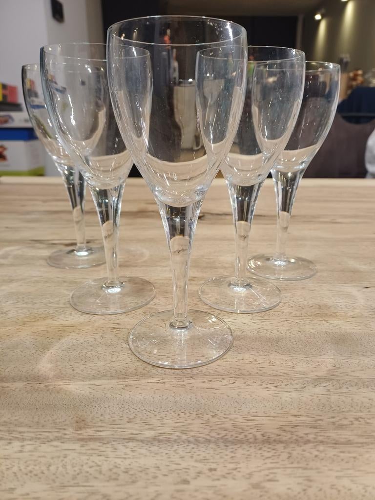 Bormioli Michelangelo kristallen glazen, 5 stuks, Ophalen of Verzenden