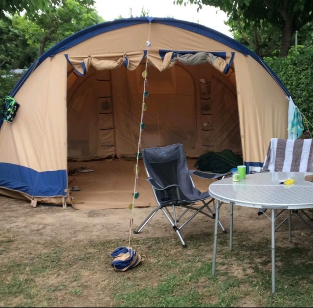 Vrijbuiter Michigan tunnel tent 6 personen, Caravans en Kamperen, Tenten, Ophalen, Gebruikt, Tot en met 6