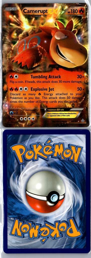 Camerupt ex 29 pokemonkaart, Ophalen of Verzenden, Zo goed als nieuw
