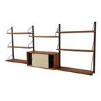 Vintage design wandsysteem Poul Cadovius Royal System 1960s, Ophalen, Met deur(en), Teakhout, Zo goed als nieuw