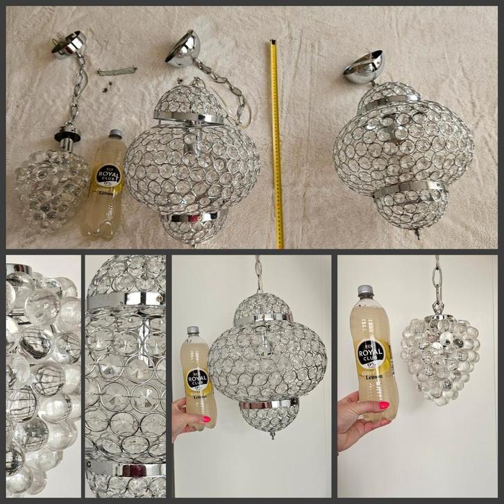 3 hanglampen in zeer nette staat, Huis en Inrichting, Lampen | Kroonluchters, Zo goed als nieuw, Ophalen