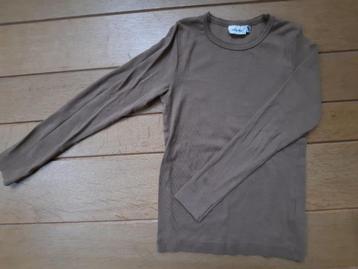 Lil' Atelier t- shirt lange mouw cognac bruin maat 122/128 beschikbaar voor biedingen