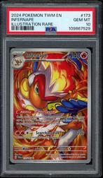Infernape [IR] PSA 10 - 173/167 - Twilight Masquerade 2024, Ophalen of Verzenden, Zo goed als nieuw, Losse kaart