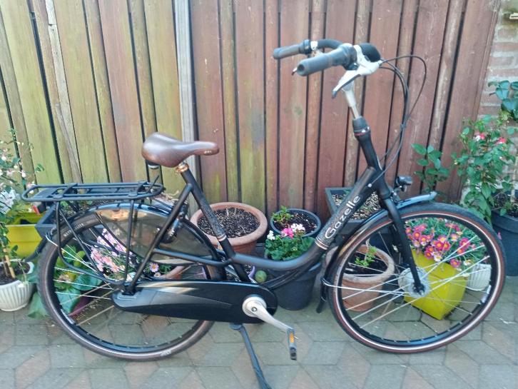 2X Gazelle Bloom D57 7V mat zwart & Tattoo, Fietsen en Brommers, Fietsen | Dames | Moederfietsen, Gebruikt, Gazelle, 56 cm of meer