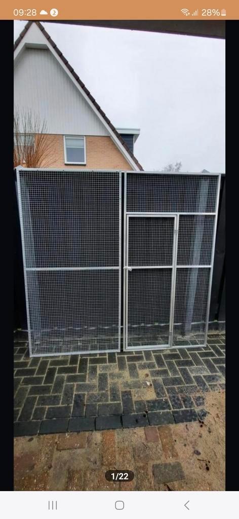 Aluminium voliere panelen en/of aluminium voliere's, Dieren en Toebehoren, Vogels | Hokken en Kooien, Volière, Aluminium, Ophalen
