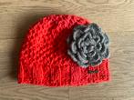 Barts muts met bloem kind - maat 53, Ophalen, Zo goed als nieuw, Meisje, Muts