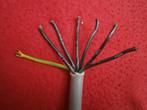 40 meter multikabel met 6 genummerde zwarte + 1 aarde draad, Doe-het-zelf en Verbouw, Elektra en Kabels, Ophalen, Zo goed als nieuw