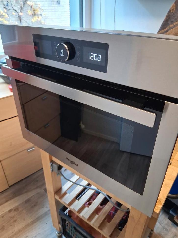 Whirlpool inbouw combimagnetron AMW9605 nismaat 45cm, Witgoed en Apparatuur, Magnetrons, Gebruikt, Inbouw, Combimagnetron, 45 tot 60 cm